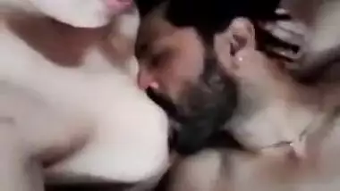 Desi boob sucking selfie video to entertain your dick