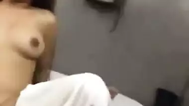 Call girl rides on client’s dick in an Indian sex video