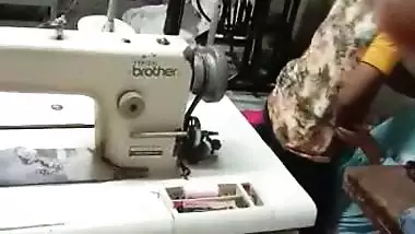 Indian girl sex with her co-worker inside workshop