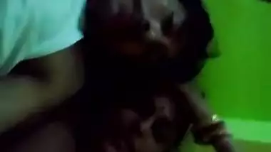 Desi whore holds XXX cock in hand and gives a sex handjob to man