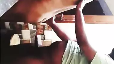 Tight bra boobs showing bhabhi sucking dick of devar