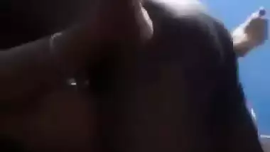 Malayalam sex video of a couple in a missionary position