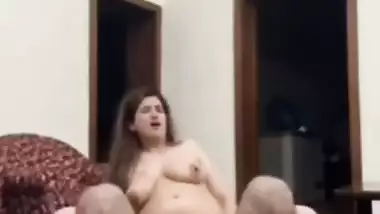 Married wife doggy sex on the floor with husband