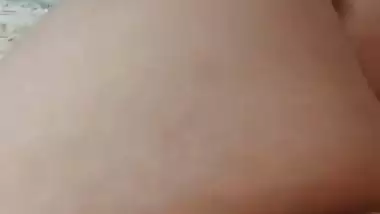 Tanker girl milking boobs on video call to lover