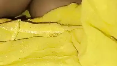 Sleeping sister boob touch by brother and nipple show