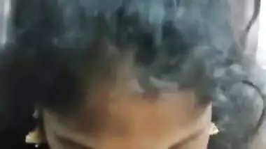 Mature south Indian wife giving blowjob